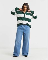 Simply Be - Light Wash 99/1 Slouchy Wide Leg Jeans - Lyst