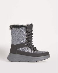 JD Williams - Lace Front Snow Boots E Fit - Lyst