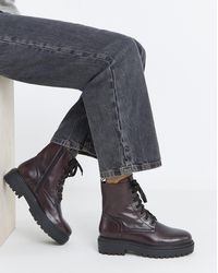 Simply Be - Chunky Lace Up Boot Extra Wide - Lyst