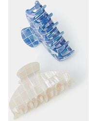 Accessorize - 2-Pack Tile Resin Claw Clips - Lyst