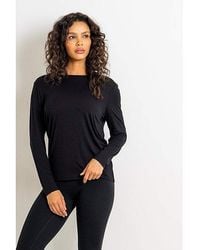Pour Moi - Cross Back Jersey Yoga Top - Lyst