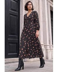 Roman - Roman Lace Floral Print Midi Dress - Lyst
