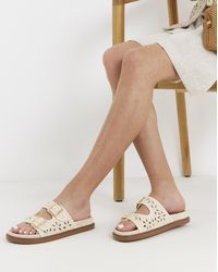 Simply Be - Laser Cut Out Sandals Extra Wide - Lyst