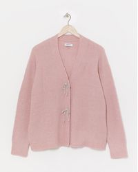 Simply Be - Diamante Bow Cardigan - Lyst