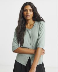 Simply Be - Soft Touch Half Sleeve Cardigan - Lyst