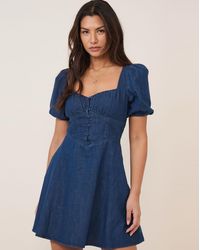 Nobody's Child - Nobodys Child Tulla Mini Denim Dress - Lyst