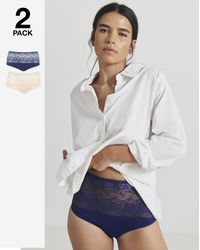 Pretty Secrets - 2 Pack Lottie Lace Full Briefs - Lyst