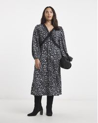 Simply Be - Supersoft Lace Trim Midi Dress - Lyst
