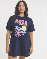 Simply Be - Ibiza Print Value T-Shirt Nightie - Lyst