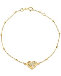 iJewel - 9Ct Heart Bracelet - Lyst