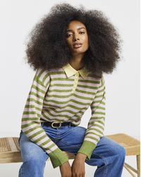 Simply Be - Stripe Sponge Polo - Lyst