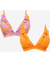 Simply Be - Value 2 Pack Bikini Tops - Lyst