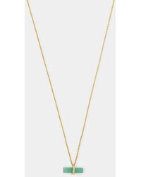 Accessorize - Stone T-Bar Necklace - Lyst
