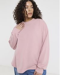Simply Be - Curved Hem Sweatshirt - Lyst