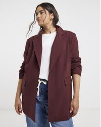 Simply Be - Oversized Single Breasted Blazer - Lyst
