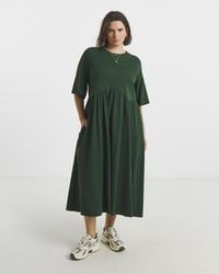 Simply Be - Boxy Sleeve Midi Dress - Lyst