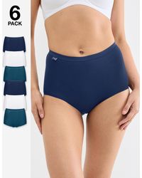 Sloggi - 6Pk Basic Maxi Briefs - Lyst