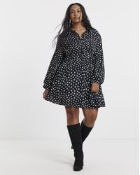 Simply Be - Shirt Dress With Cinch Waist - Lyst