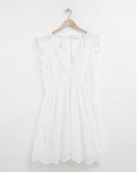 Figleaves - Fiji Cotton Mini Beach Dress - Lyst