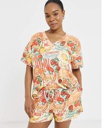 Figleaves - Fruit Shortie Pyjama Set - Lyst