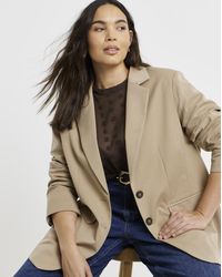 Simply Be - Cinched Waist Blazer - Lyst