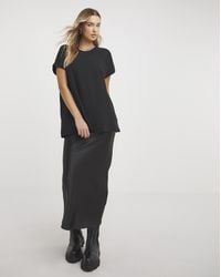 Simply Be - Oversized Slouchy Dip Back Tee - Lyst
