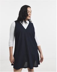 Simply Be - Cord Flippy Mini Dress - Lyst