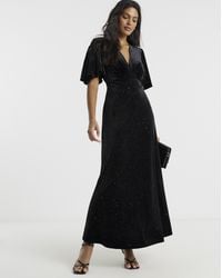 Twisted Wunder - Sofia Velvet Maxi Dress - Lyst