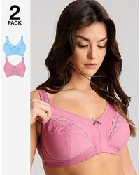 Pretty Secrets - 2 Pack Sally Minimiser Non Wired Bras - Lyst