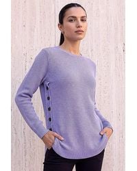 Roman - Roman Textured Curved Hem Jumper - Lyst