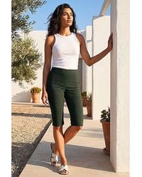 Roman - Roman Knee Length Elastic Waist Shorts - Lyst