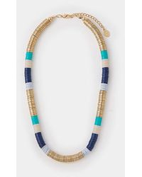 Accessorize - Disc Beaded Necklace - Lyst