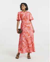 Twisted Wunder - Satin Crepe Maxi Dress - Lyst