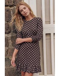 Roman - Roman Polka Dot Frill Dress - Lyst