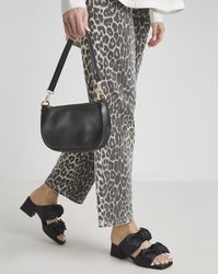 Simply Be - Double Bow Low Heel Mules Ex Wide - Lyst