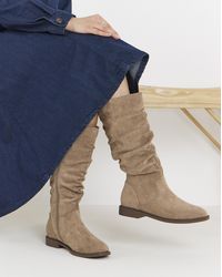 JD Williams - Knee High Ruched Boot E Curvy - Lyst