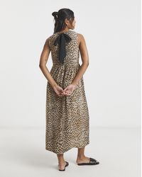 Simply Be - Waffle Tie Back Midi Dress - Lyst