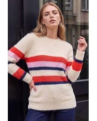 Roman - Roman Fluffy Stripe Knit Jumper - Lyst