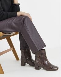 JD Williams - Block Heel Ankle Boots E Fit - Lyst