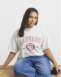 Simply Be - Harvard License T-Shirt - Lyst