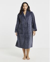 Pretty Secrets - Button Fleece Gown - Lyst
