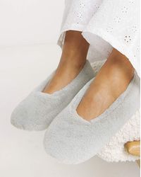 Simply Be - Fluffy Ballerina Slipper Wide - Lyst