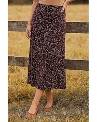 Roman - Roman Speckle Print Panel A-Line Skirt - Lyst