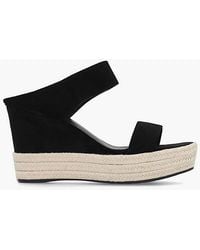 Daniel Footwear - Daniel Regina Suede Wedge Mules - Lyst