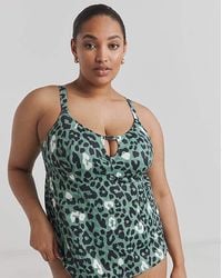 Elomi - Jungle Bay Non Wired Tankini Top - Lyst