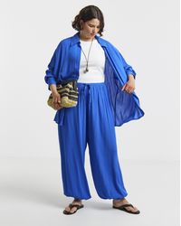 Simply Be - Crinkle Balloon Trouser - Lyst