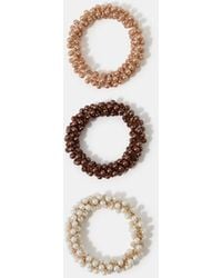 Accessorize - 3-Pack Pearl Hair Scrunchies - Lyst