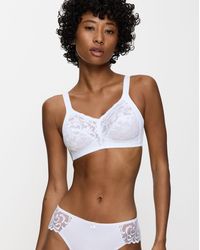 Triumph - Delicate Doreen Nonwired Bra Wht - Lyst