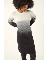 Roman - Roman Ombre Knitted Jumper Dress - Lyst