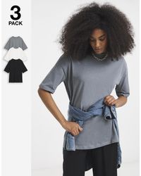 Simply Be - 3 Pack Boyfriend T-Shirt - Lyst